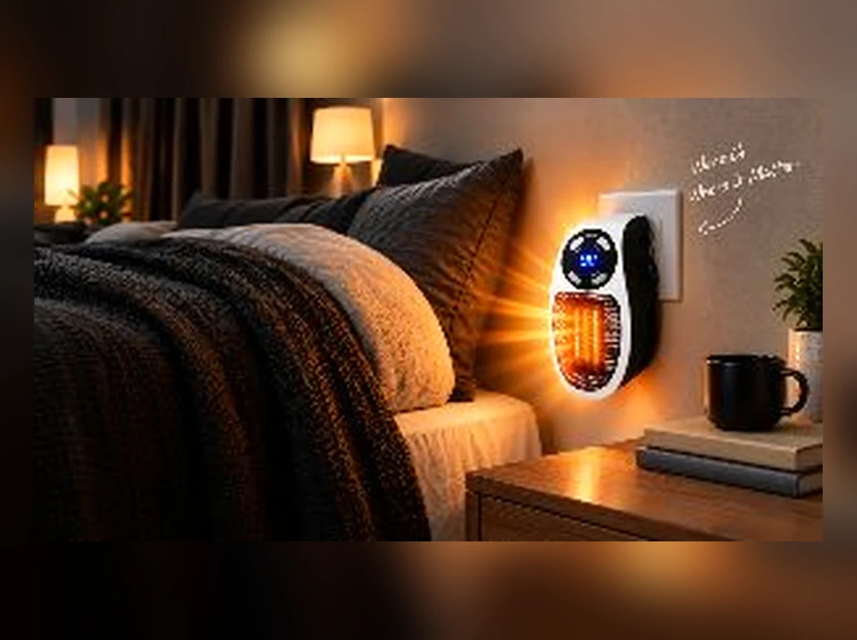 Gentle Glow™ Wall-Outlet Ceramic Space Heater With Digital Thermostat Everyday Experience